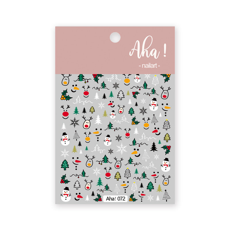 Nail Art Sticker Santa Claus Cartoon 565b526d 89bc 4b9b 8f1f f6be07d9b758