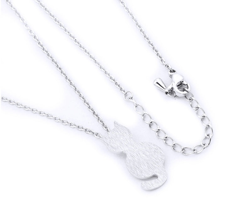 Plating alloy women's necklace trend fashion pet cat necklace 5668320293754