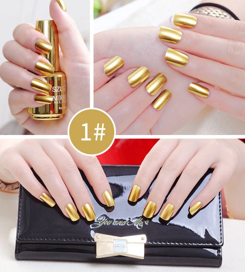 Mirror Silver Nail Polish 568043837069