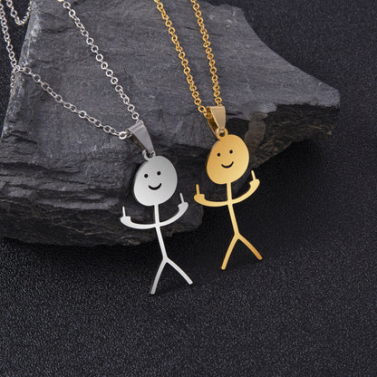 Independence Stand Funny Doodle Little Necklace 56859084 98e3 40a7 a809 9f2709600102