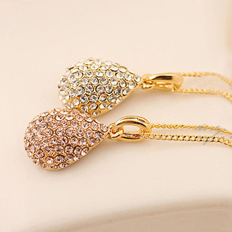 Fashion full diamond drop necklace 569061102032