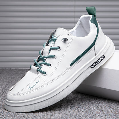 Men's Casual Fashion All-matching Soft Bottom Non-slip White Shoes 56984733 cfde 463a a5b7 92a7a19bed92