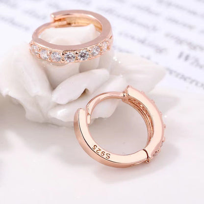 Single Row Rhinestone Earrings Female All-matching Graceful 56b3a7d5 56da 4d6d ac85 5622eac02cb8