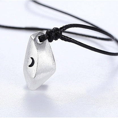 The Sun And The Moon Attract A Wishing Stone Couple Necklace Hipster Simple Brushed Magnet Pendant 56c8dbac 3f05 4786 ba45 0b