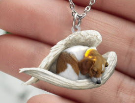 New Unique Dogs And Cats Sleeping Angel Pendant Car Key Ring 56de64d5 273c 4ecc a718 6cc776aa461d