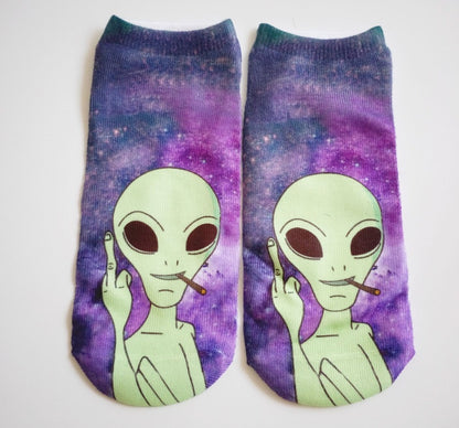 Popular Funny Unisex Short Socks 3D Cat Printed Anklet Socks Casual Socks 570156582929