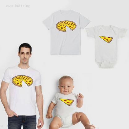 Cute Pizza Short Sleeve Family 5716602580222