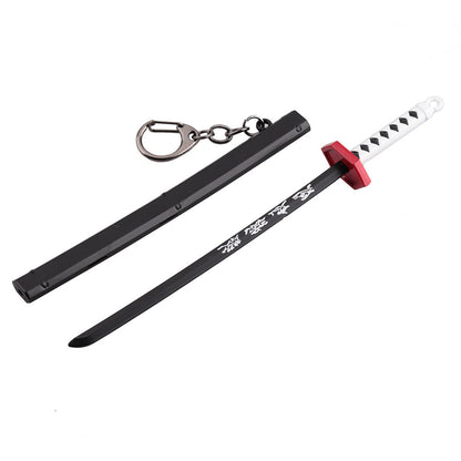 Japanese Wheel Knife With Sheath Sword Weapon Model Metal Keychains 571fcbe9 8dbd 4ab3 b6eb 3985bdc0dc23
