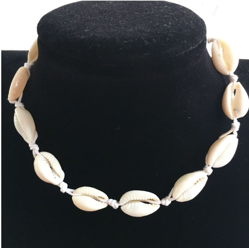 Handmade shell short clavicle necklace 5720074492789