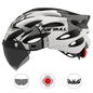 Road mountain bike riding helmet with lens and brim taillight 573704243575