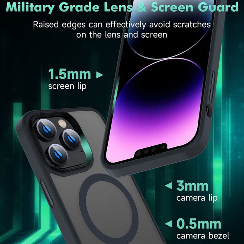 Magnetic Frosted Phone Case Drop Protection Cover 573eab82 d99f 4bbd 80e5 751a614d6056