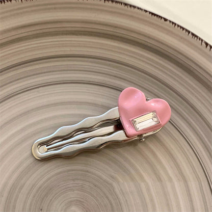 White Love Crystal Duckbill Clip Female Temperament 573fe21a 97cf 4588 aaa5 3ad95a332782