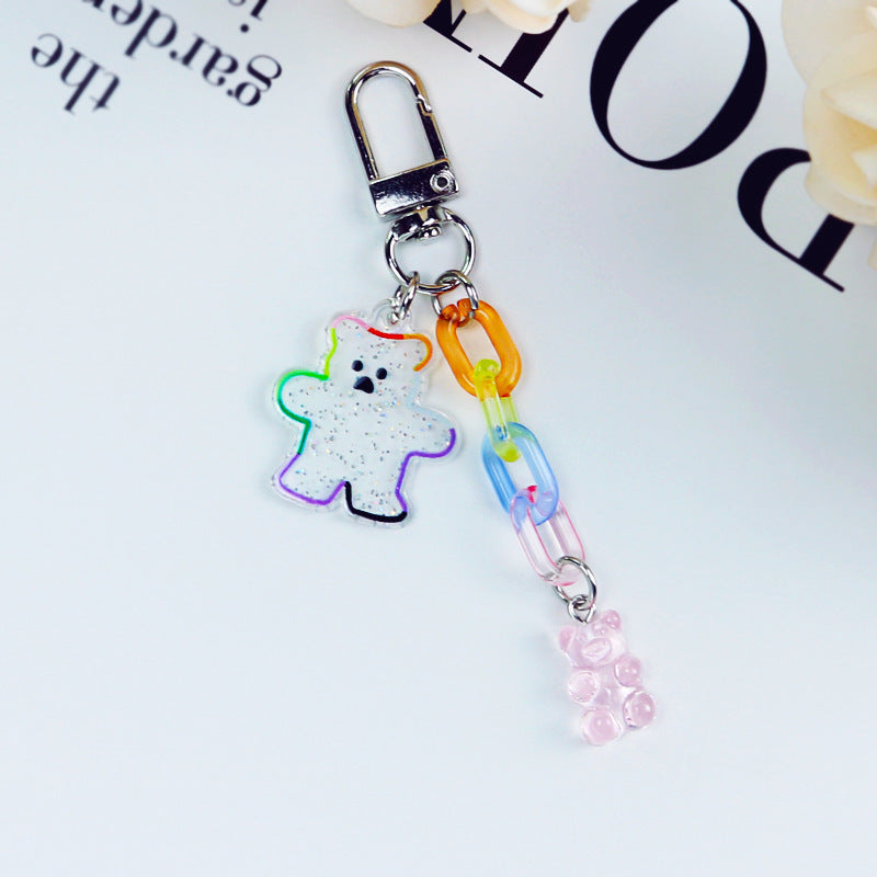 Acrylic Bear Headphone Accessories Keychain Girl Heart 5742b851 f6f6 4b31 ae82 a2e6f0e6cdd4