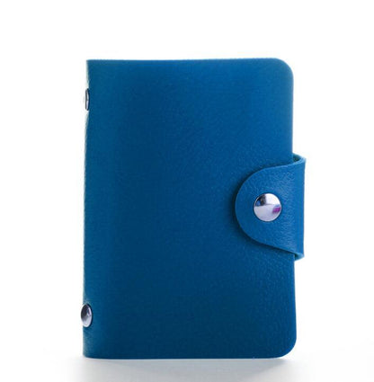 24 slots Fashion PU Leather Business Card Holder Organizer - HD Wireless Product #7