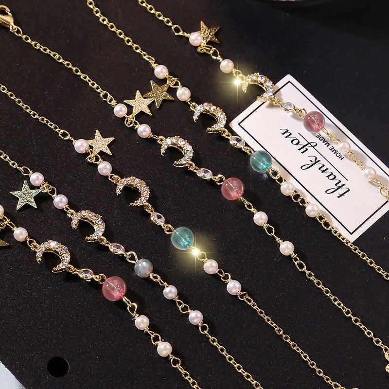 Half Moon Star And Moon Bracelet Student Girl Heart Bracelet 575591a5 9e53 4168 9a5c 56e66e7c700c