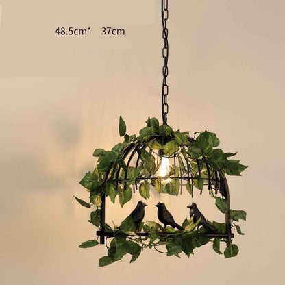 Walnut Chandelier Iron Bar Plant Bird Restaurant 57585087 78a8 4149 b669 99312825b687