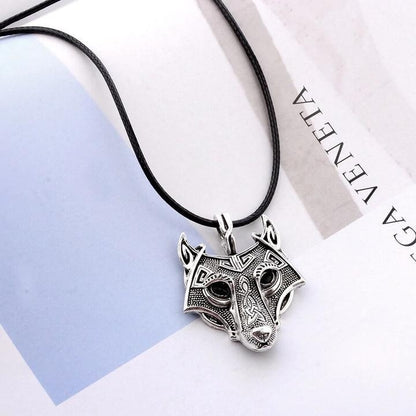 Viking Wolf Head Amulet Pendant Necklace 57586564768