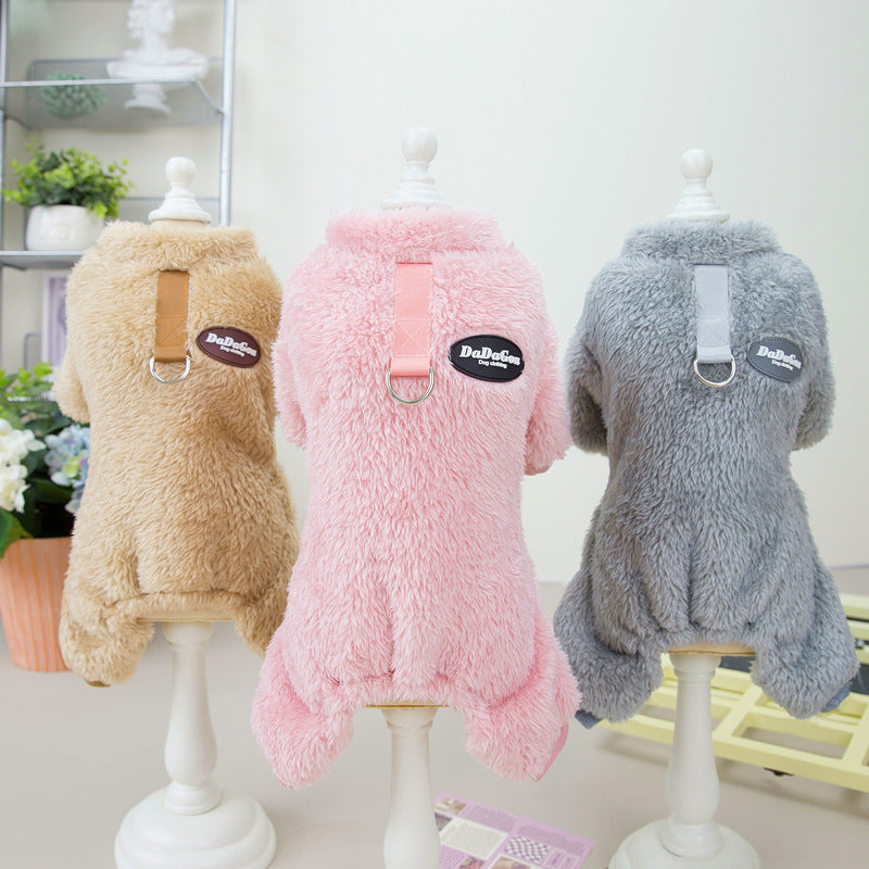 Pet Clothes Dog New Tricolor Pull Loop Four Leg Sweater Winter Keep Warm 5780a9ad af14 4b62 b4eb 0faeb29d71f2