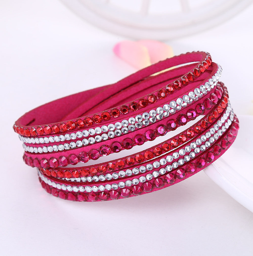 Korean velvet crystal bracelet 578575590756