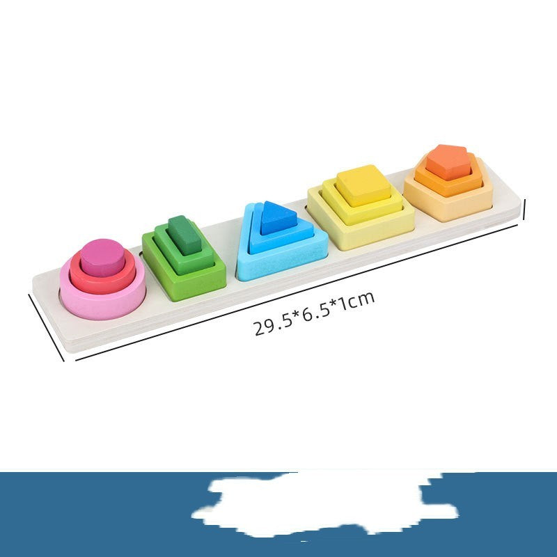 Geometric Shape Five Sets Of Column Building Blocks Early Education Intellectual Development Toys 57889b5f e98e 49f5 bee3 774