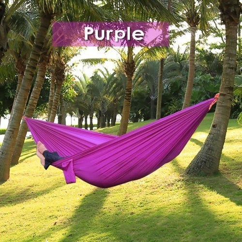 Backpacking Hammock - Portable Nylon Parachute Outdoor Double Hammock 5799272155674