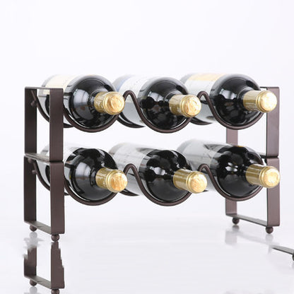 Stackable Wine Bracket Ornaments Wine Bottle Rack Wine Cabinet Wine Display Shelf Fashion 579ee570 86ee 48ba 9058 02d025f9e1a