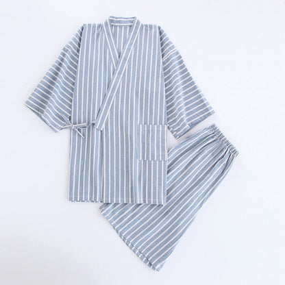 Washed Cotton Thin Striped Pajamas 57a9afe1 87fb 4938 ad4a d2a90aa91bb5