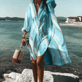 European And American Fashion Temperament Shirt Dress 57cb0094 e802 42b3 94cd 9fd88d28c087