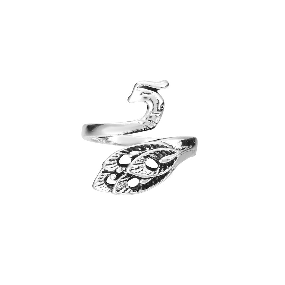 Hip-hop Personality Vintage Peacock Ring 57e97c75 360c 4430 a5d0 3f985fdde002