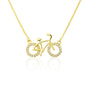 Bicycle Series Pendant Jewelry Female Inlaid Zirconium Copper Plating Necklace 57f92108 0c02 42b5 b745 224e28112a65