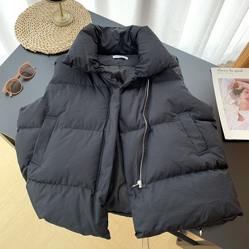 New Sleeveless Cotton-padded Jacket Vest Outer Wear Vest Cardigan Fashion 57fc3814 102d 4f6c a8ae a3c4bad3ce48