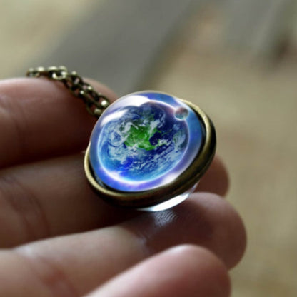 Nebula Galaxy Double Sided Pendant Necklace 581820653993