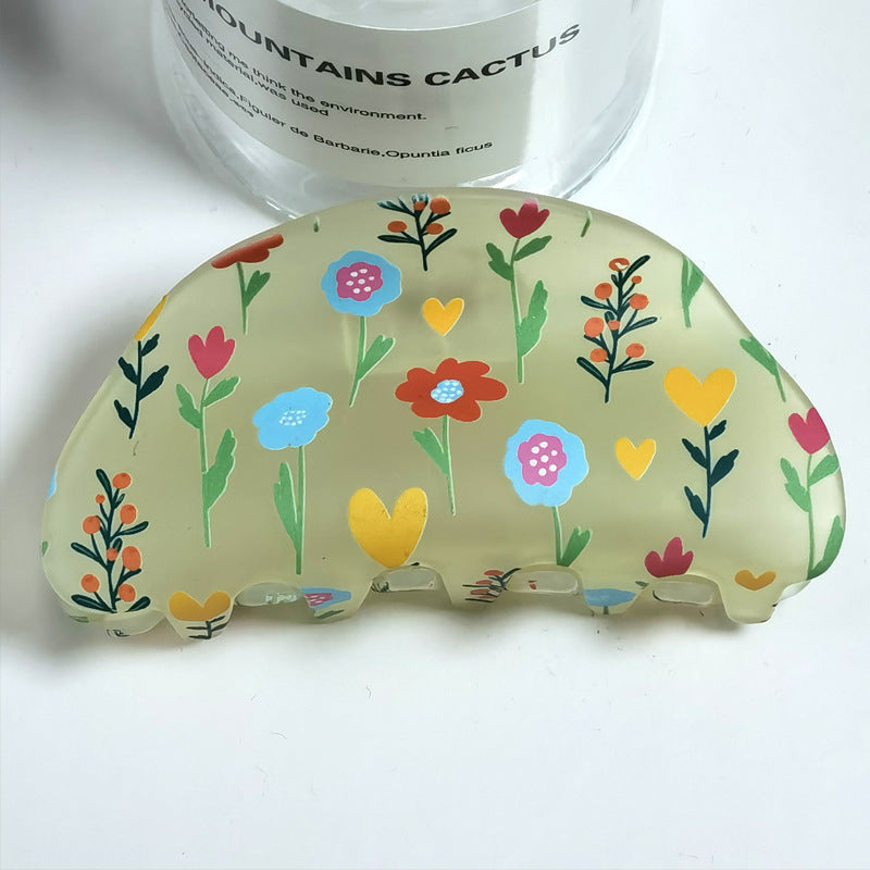 Frosted Hair Clip Flower Fashion 5823faf7 34f1 4166 b25d d4f02fbdbe1f