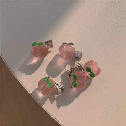 Soft Girl Cute Series Peach Hair Clip Hairpin 583048fc 689e 43ba 8249 fd43ba901acc