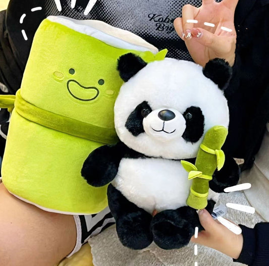 Simulated Bamboo Tube Flower Panda Pillow 5832332e 4e22 4649 ba1f e398acc1261c