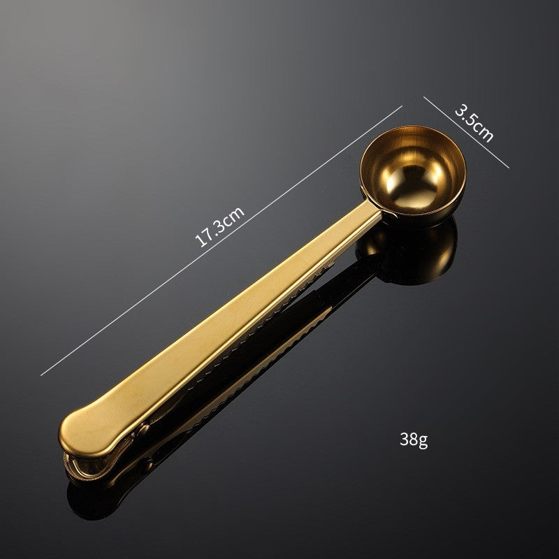 Stainless Steel Coffee Spoon  Bag Sealing Clip 5834f4a0 3eff 45fb a3d1 fe641636187a