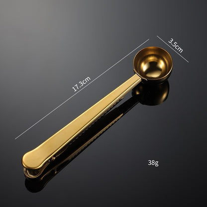 Stainless Steel Coffee Spoon  Bag Sealing Clip 5834f4a0 3eff 45fb a3d1 fe641636187a