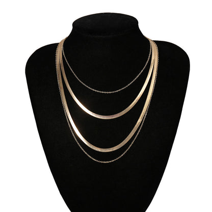 Personalized multi layer snake bone chain 585125724396