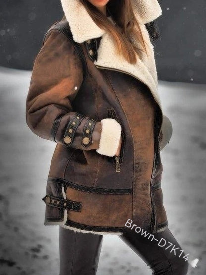 New European And American Thickened Fur One-piece Women's Coat 585c4da3 7048 46ca 908e d216d0db8c09