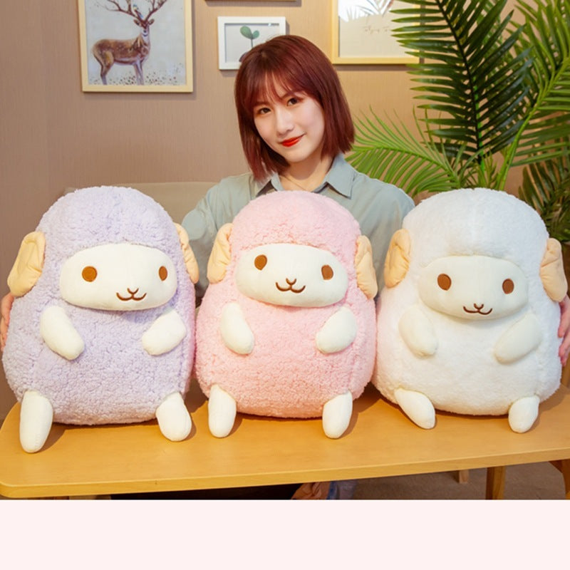 Cute Sitting Little Sheep Doll Plush Toy 586404023582