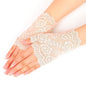 Lace Half-finger Sunscreen Short Outdoor Driving UV Protection Gloves 5867125325762