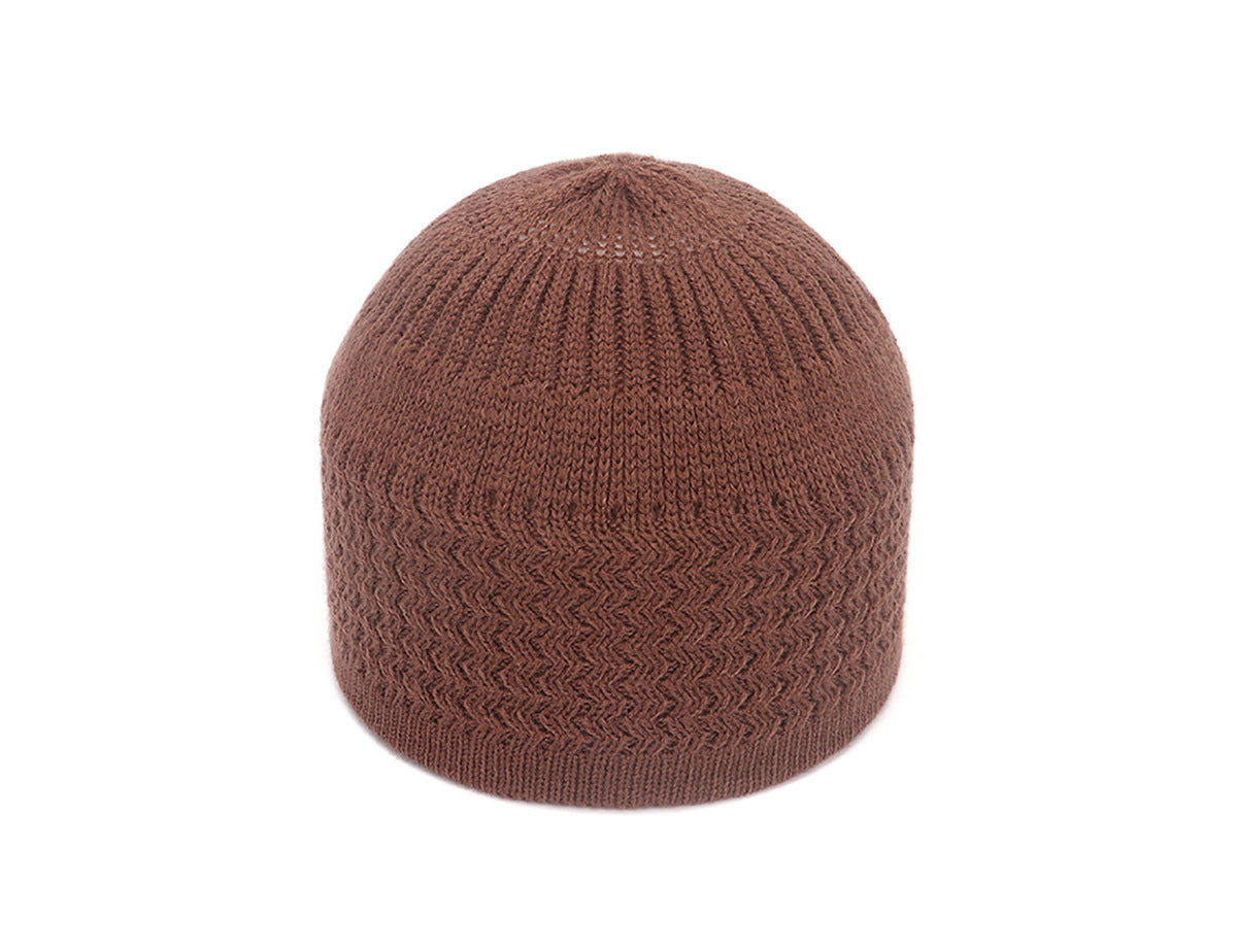 Autumn And Winter Hedging Knitted Wave Jacquard Neutral Dome Warm Woolen Toe Cap 58784237 4506 4c3d aeef 8c791abaff0d ad874cd