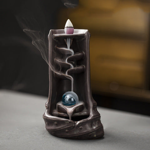 Multi-layers Ceramic Back flow Incense Burner 5882712836324