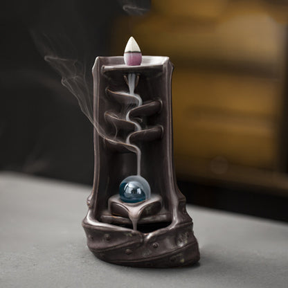 Multi-layers Ceramic Back flow Incense Burner 5882712836324