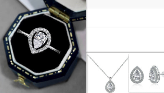 S925 Sterling Silver Jewelry Set 58851c2c 41ef 42d2 ae1c c5dff408c75e