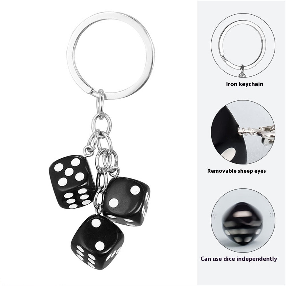 Creative Resin Dice Shape Keychain Pendant Portable Bag Pen Accessories 58ace4b4 b234 4df4 8285 c6bce9531f94