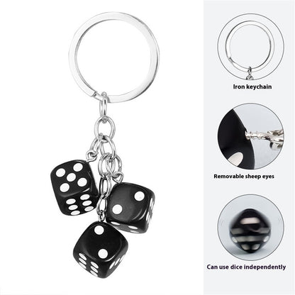 Creative Resin Dice Shape Keychain Pendant Portable Bag Pen Accessories 58ace4b4 b234 4df4 8285 c6bce9531f94