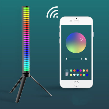 New Car Sound Control Light RGB Voice-Activated Music Rhythm Ambient Light With 32 LED 18 Colors Car Home Decoration Lamp 58c