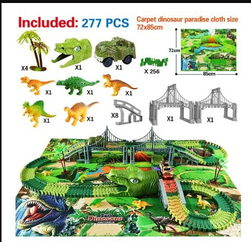 Children's Electric Assembled Track Racing Simulation Animal Tyrannosaurus Dinosaur Toy Puzzle Boy Gift 58cb9b70 a1fe 4475 83