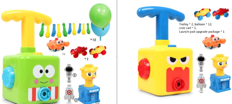 Power Balloon Launch Tower Toy Puzzle  Education Inertia Air Power Balloon Car Science Experimen Toy For Children Gift 58d47b